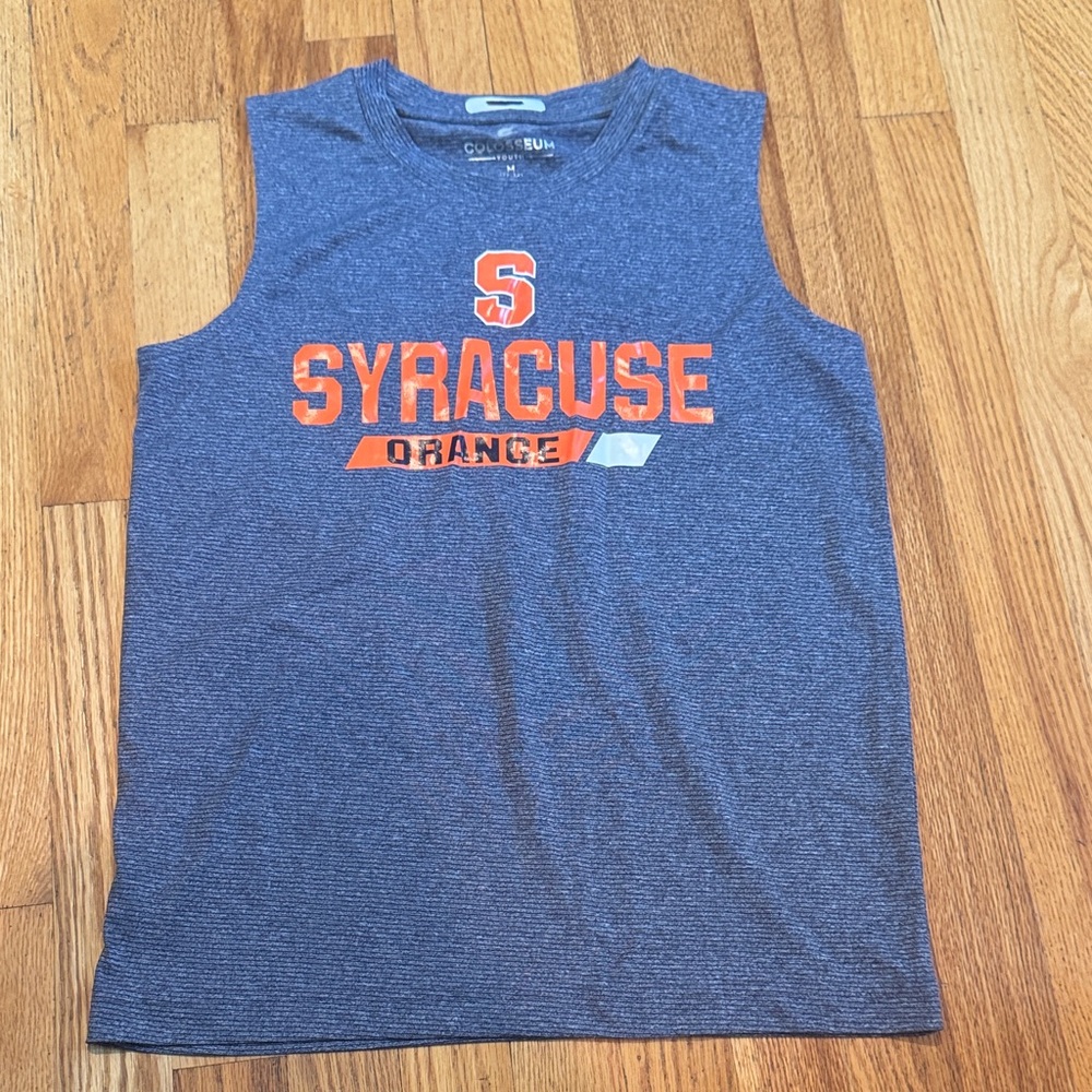 Colosseum Kids Syracuse Blue and Orange Tank Top Size M